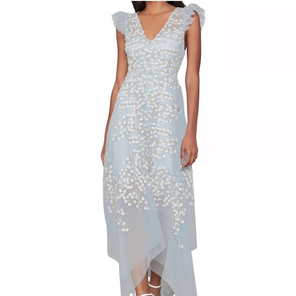 BCBG Floral Appliqué Dress